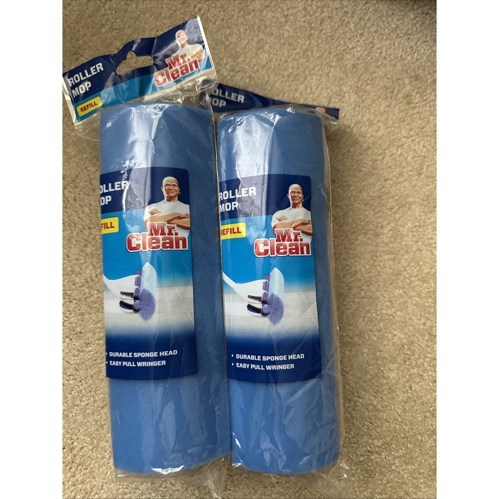 Mr. Clean ROLLER Mop Refill‎ Durable Sponge Head Brand New Free Shipping